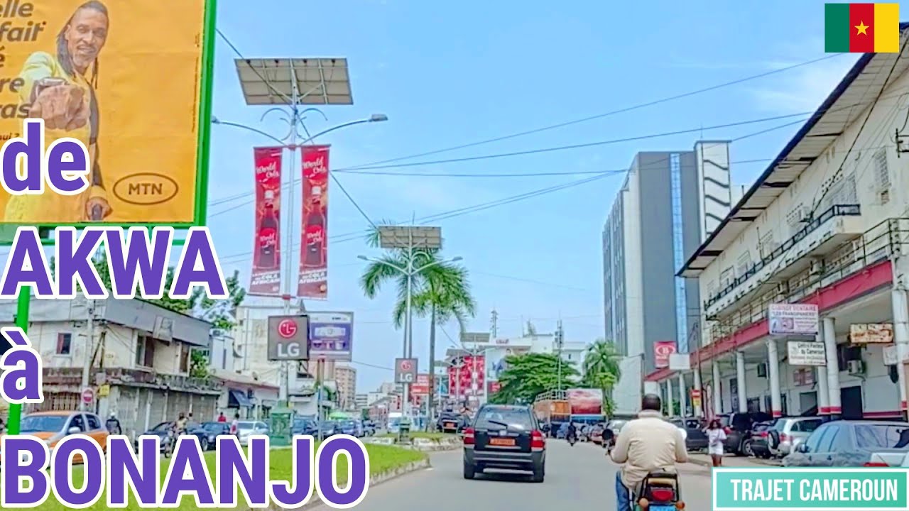 (Douala - Cameroun) De Akwa à Bonanjo par Bonapriso - Trajet Cameroun