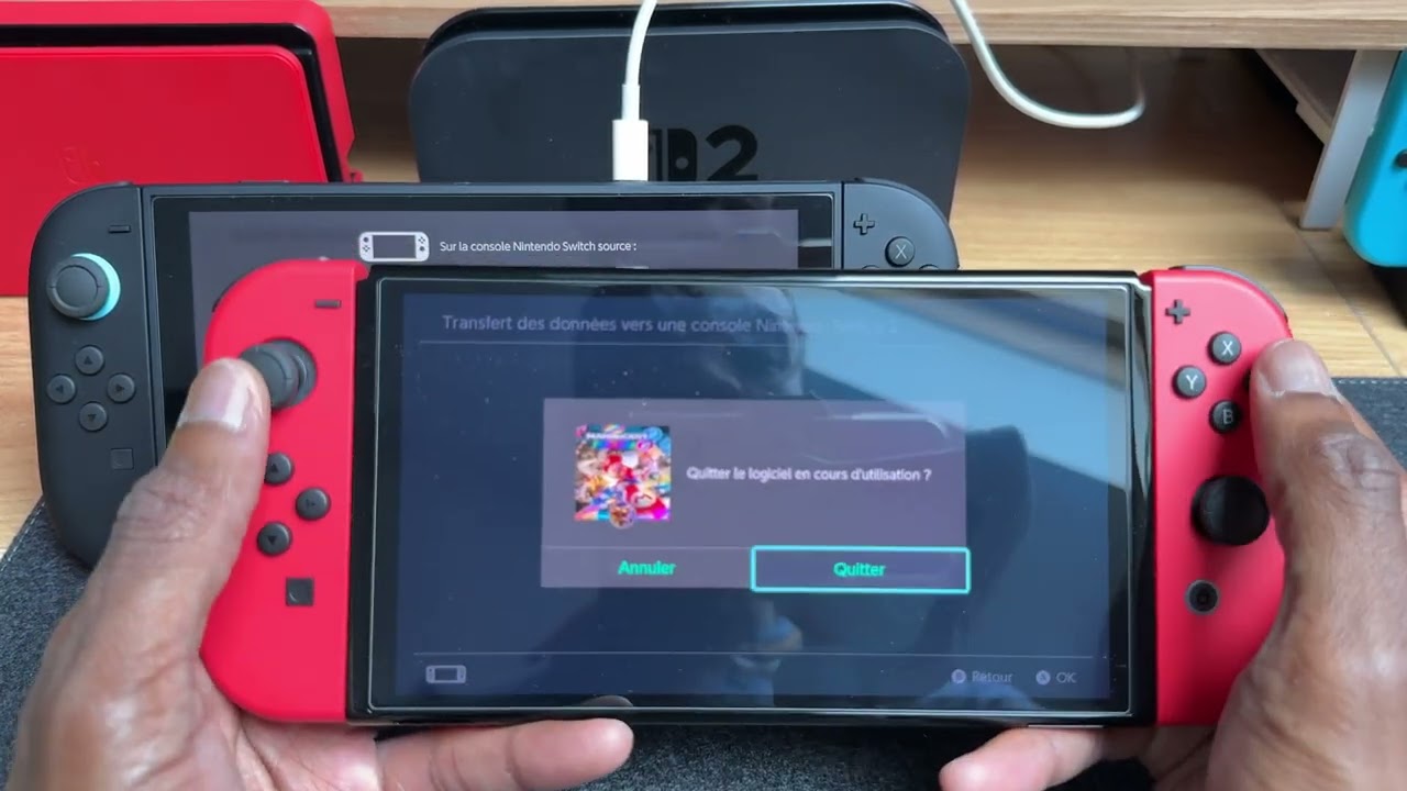 Nintendo Switch 2 | Premier d&eacute;marrage et transfert de compte avec une Switch OLED