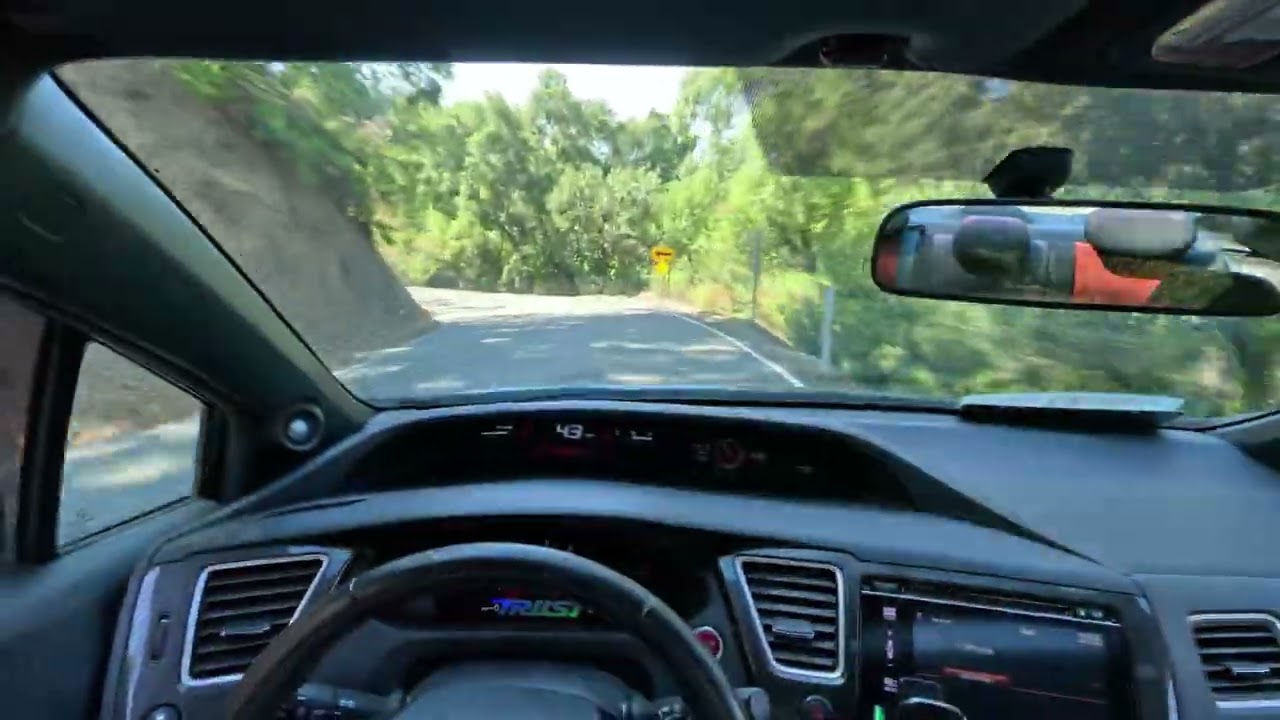 Honda civic backroad fun! 9th gen coupe [POV4K]