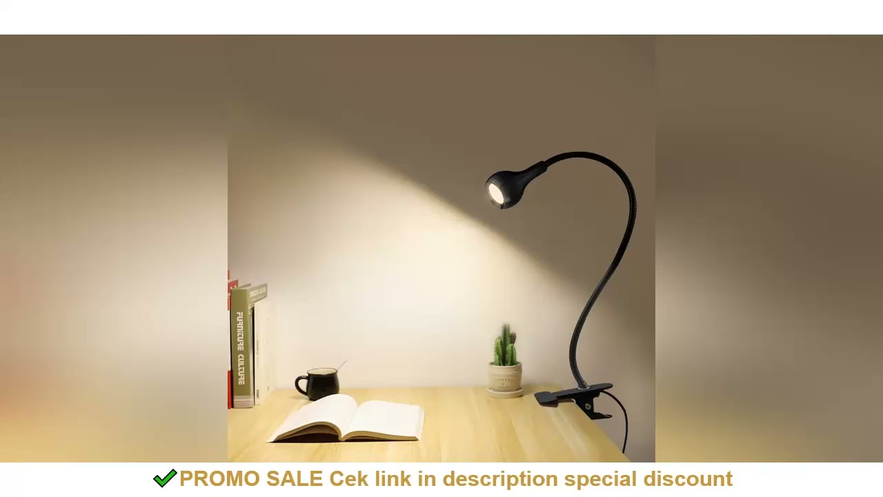 Flexible Table Lamp USB Power Lamp Reading Book Light With Holder Clip Study Reading Lamps Bedside T