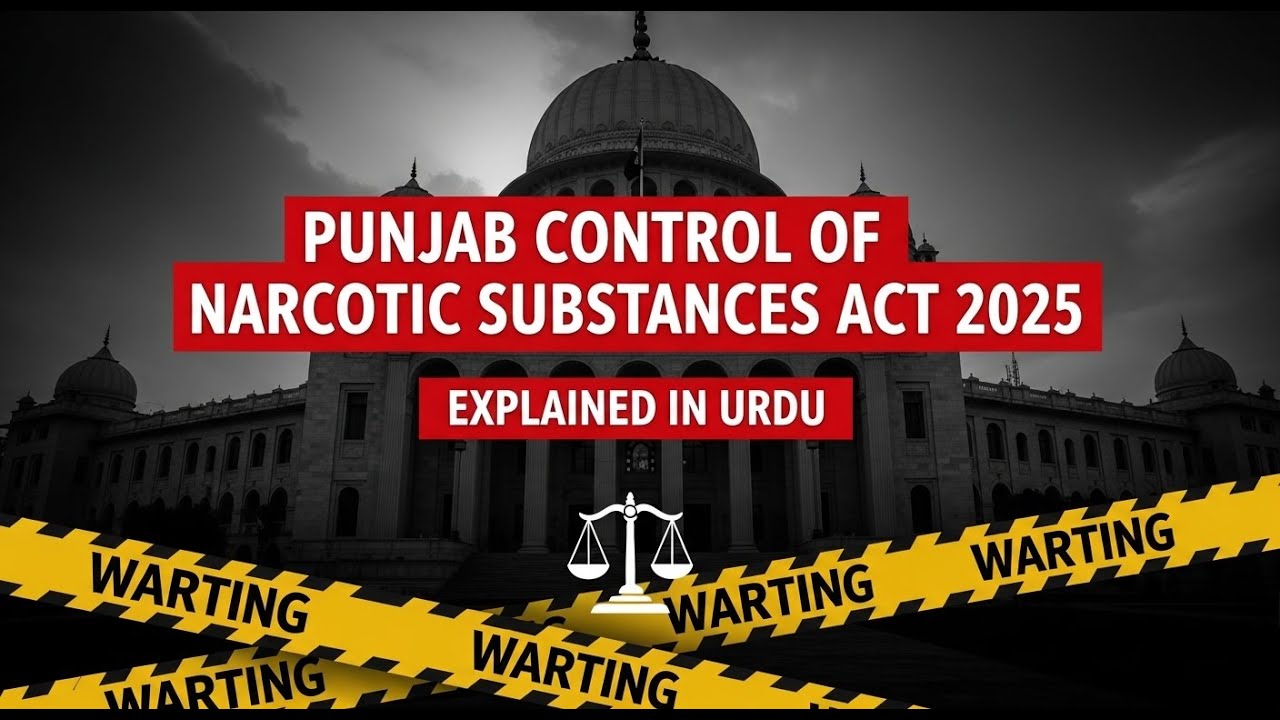 Punjab Narcotics Law 2025 | Jail, Fine & Legal Loopholes| Pakistan Law Review
