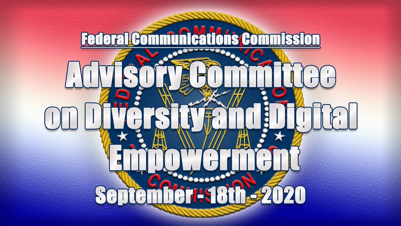 Advisory Committee on Diversity and Digital Empowerment - September 2020