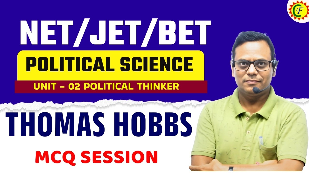 UGC NET / JET/ BET - POLITICAL SCIENCE | Unit - 02 | Political Thinker | MCQ | BY SHYAM SIR