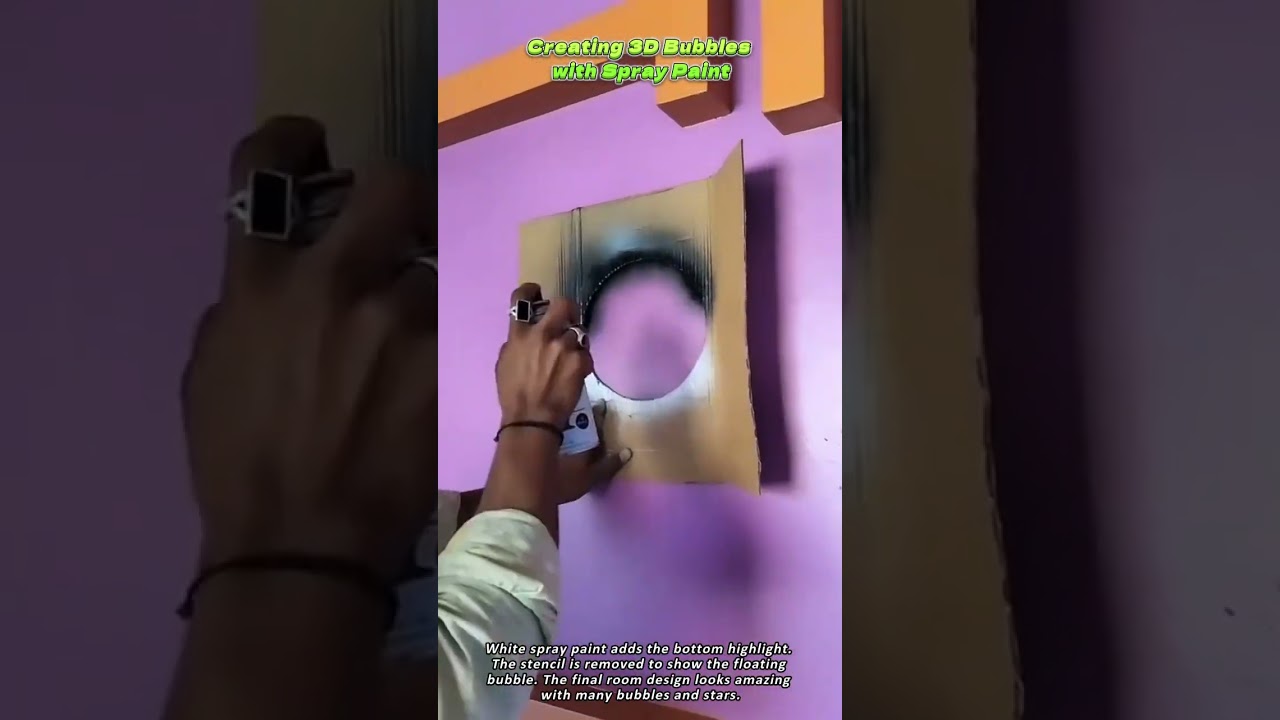 Creating 3D Bubbles with Spray Paint
