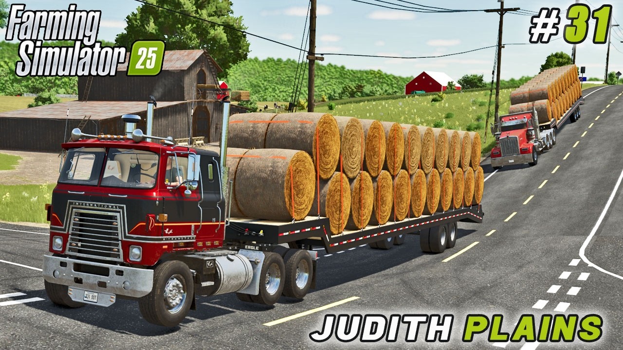 Сбор 200 тюков соломы, уборка сорго | Farming simulator 25 | Джудит Плейнс | Таймлапс №31