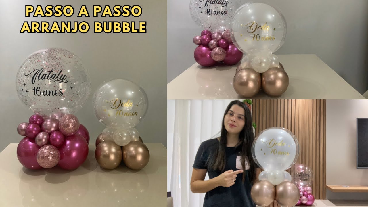 Aprenda a ganhar dinheiro com balões 💰| Mini arranjo bubble