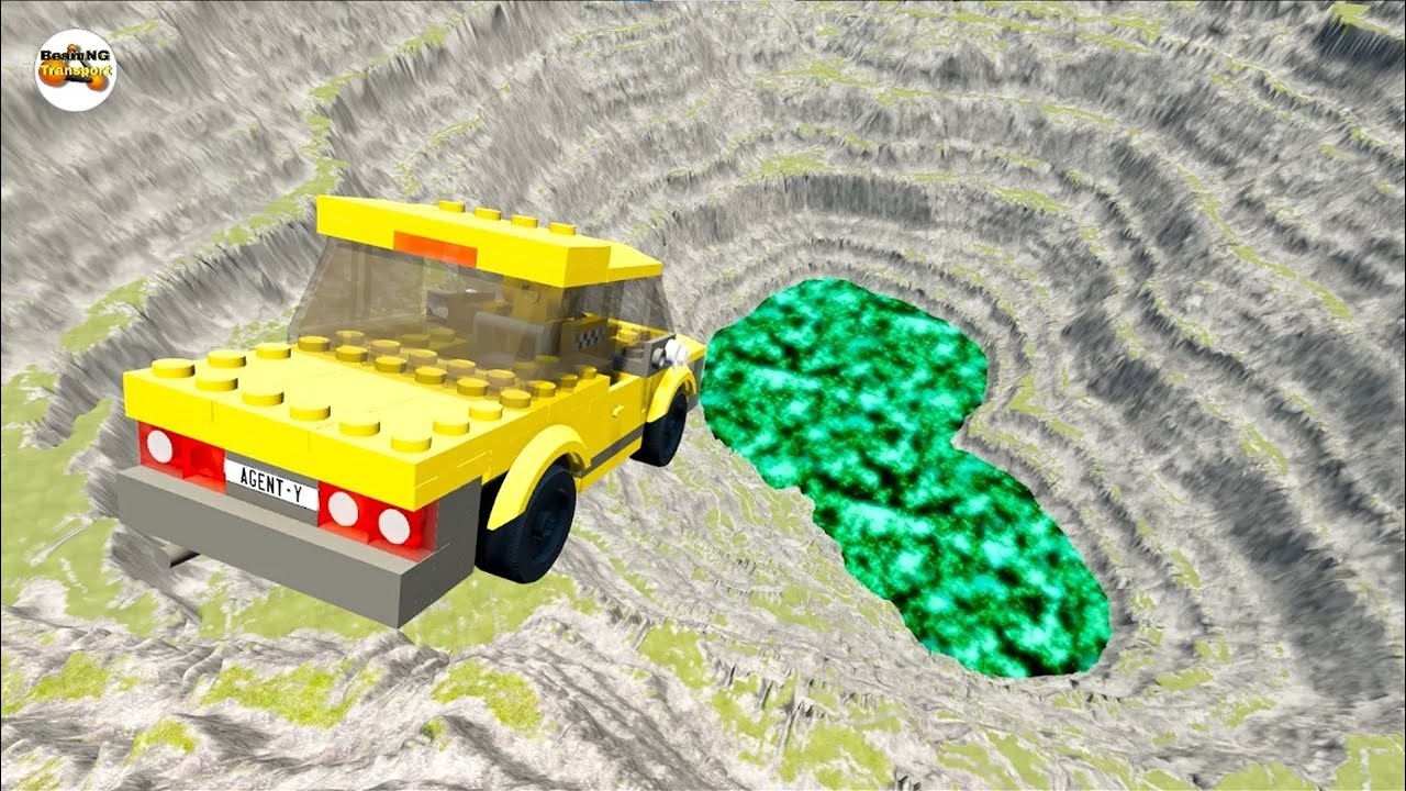 LEGO Car Crashes & Jump | BeamNG Transport 