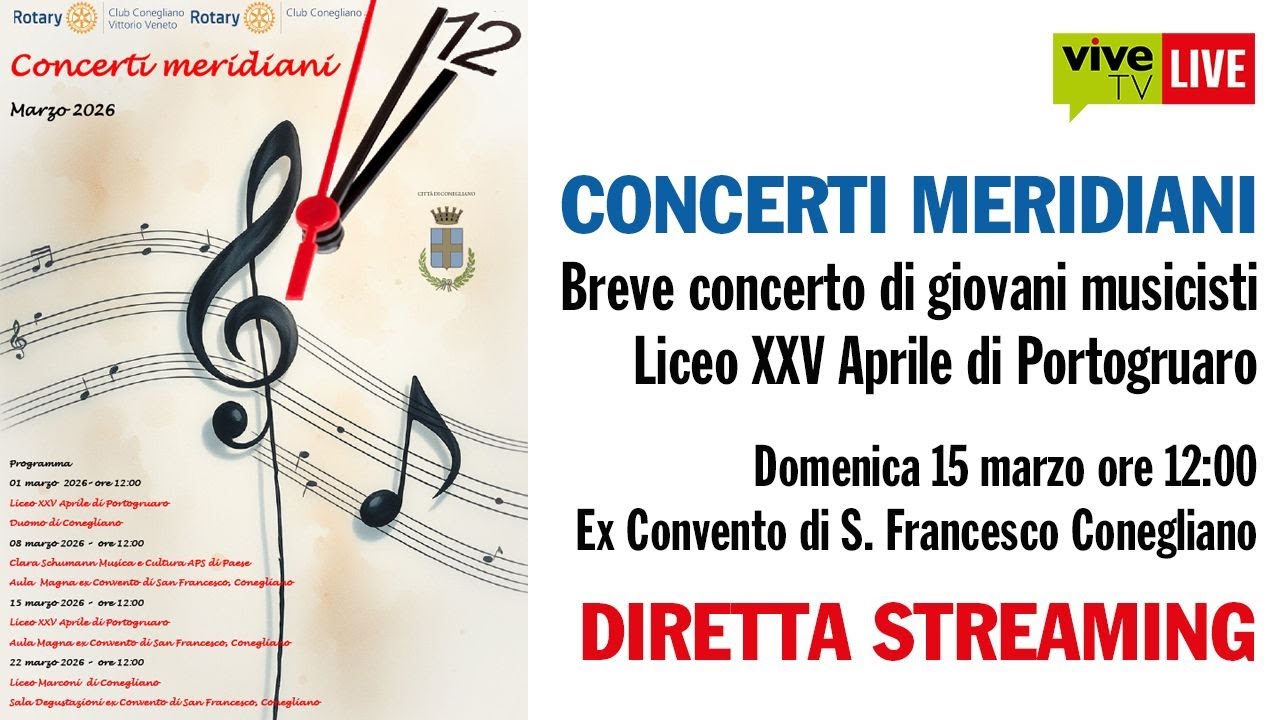 CONEGLIANO, CONCERTI MERIDIANI