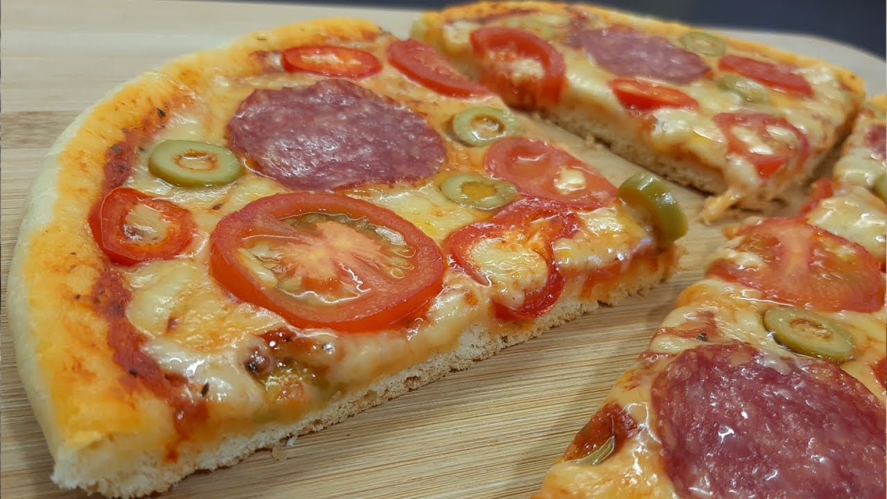XƏMİR MAYALAMADAN TAVADA SUPER LƏZZƏTLİ PİZZA  RESEPTİ