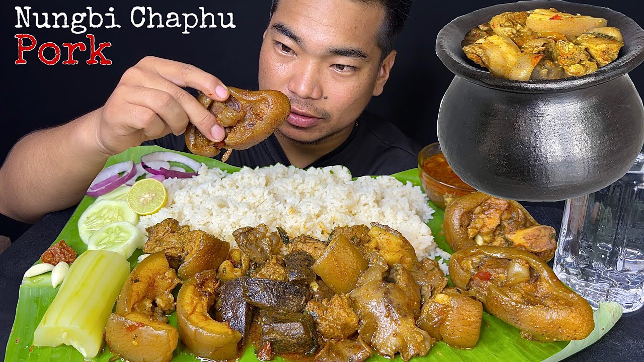 TANGKHUL NAGA STYLE PORK CURRY 🔥 with Recipe NUNGBI CHAPHU ||
