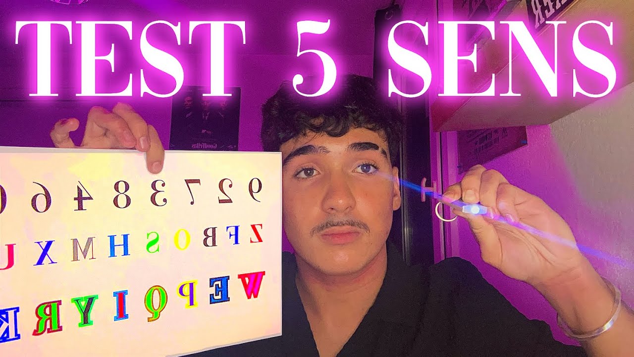 ASMR ROLEPLAY TEST DES 5 SENS