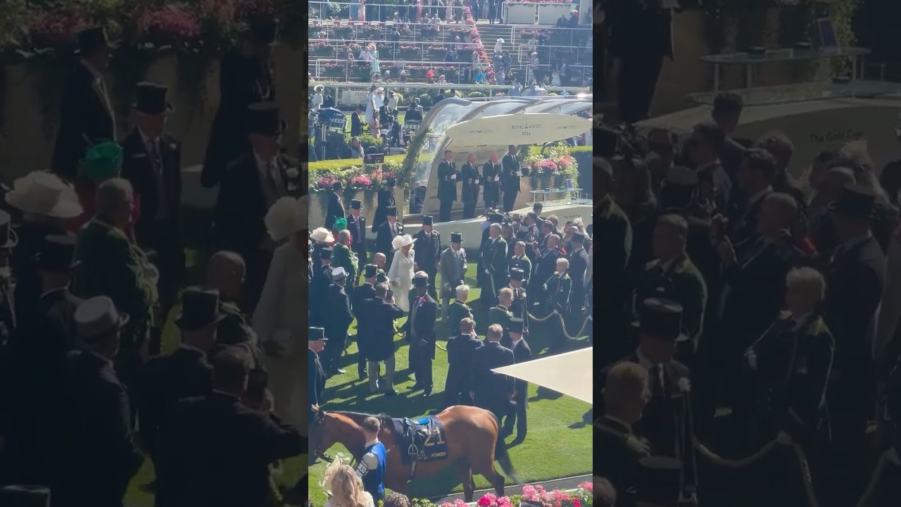 King Charles & Queen Camilla at the Royal Ascot 2024👑🎩🐎🇬🇧#royalascot#royalfamily#horseracing
