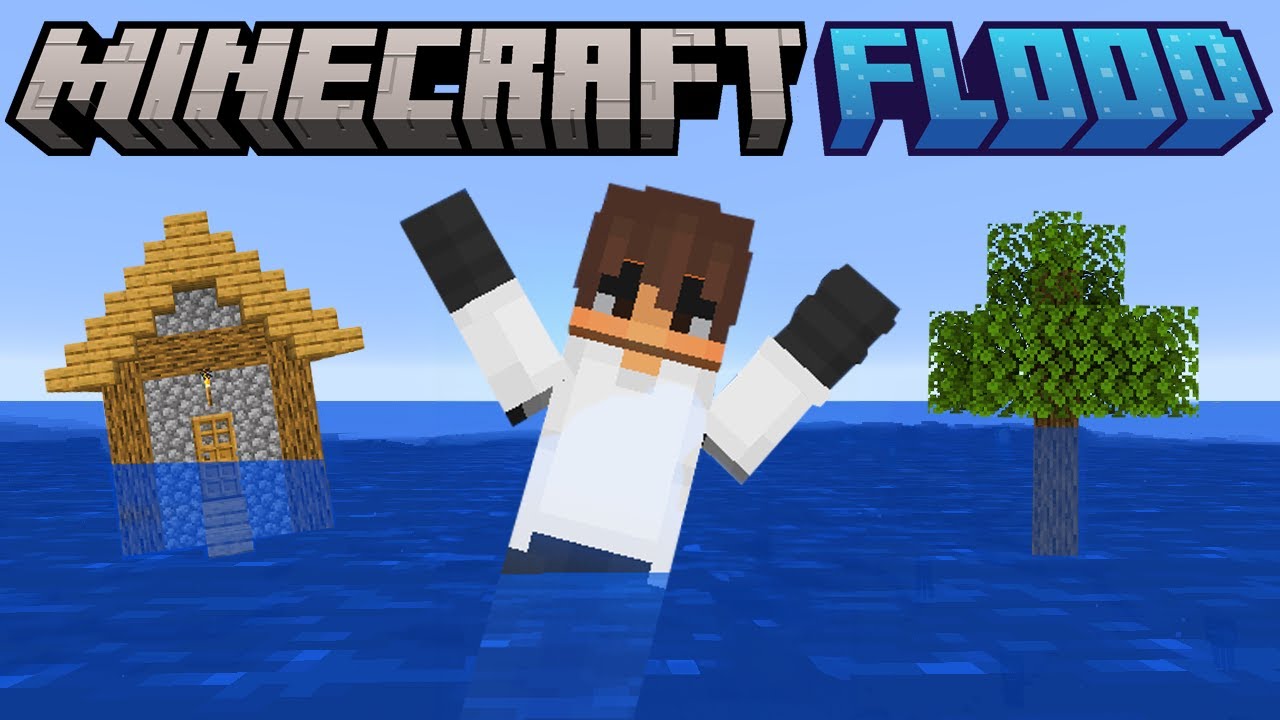 Minecraft but the WORLD IS FLOODED