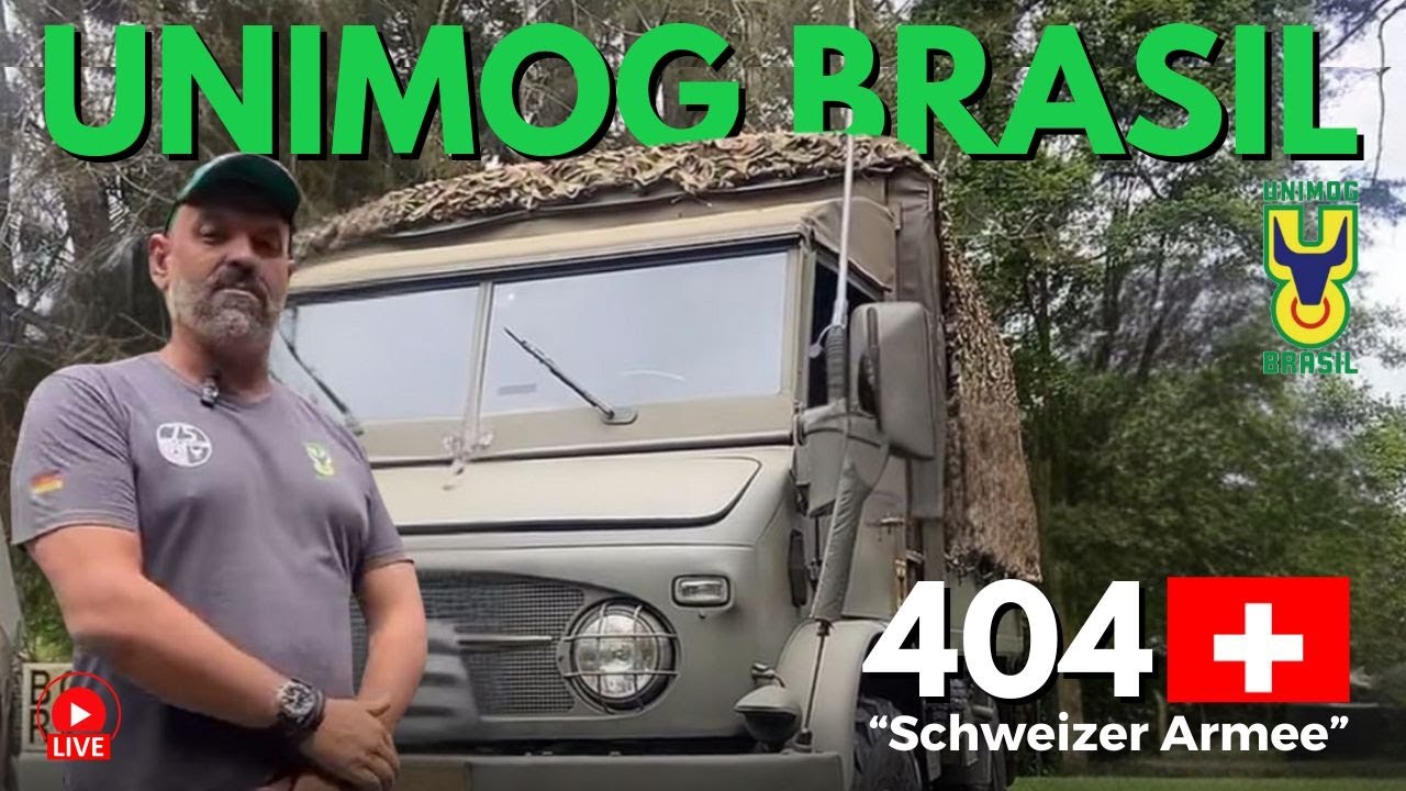 Ricardo Angolano, do Unimog Brasil, mostra todos os detalhes do 404 que pertenceu ao Exército Suíço