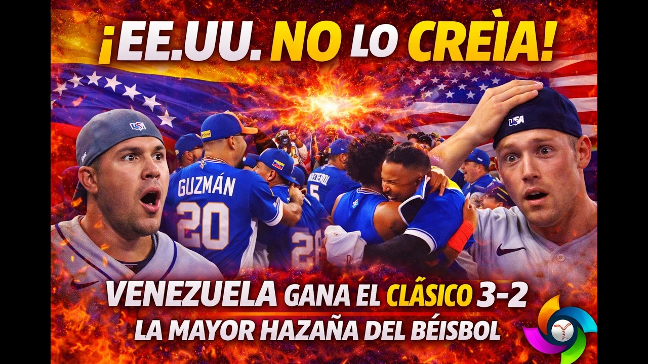 VENEZUELA deja sin título a EE.UU. con un final de película en el Clásico Mundial de Beisbol