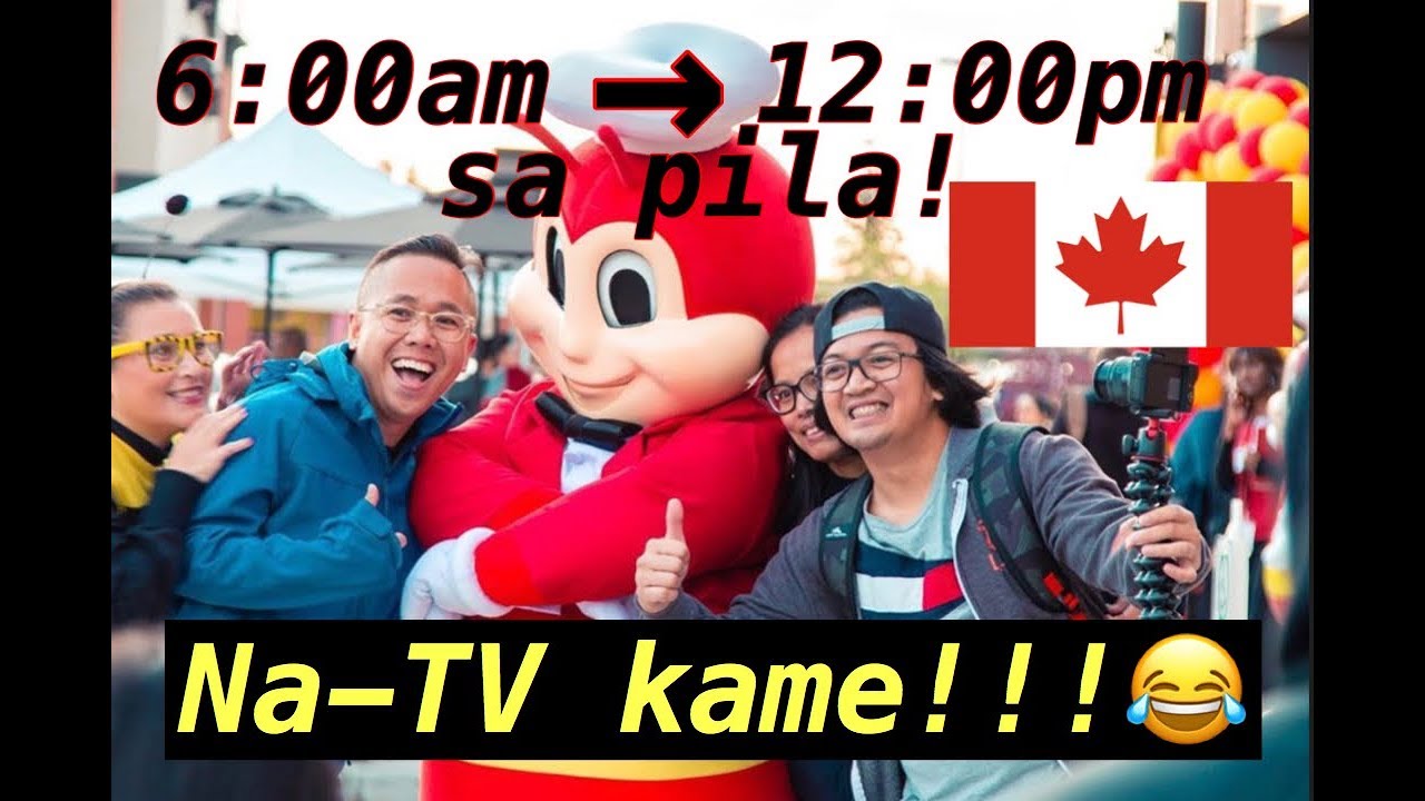 ANG MADUGONG PILA! | Jollibee Edmonton Opening! | Pinoy Canada | VLOG#52