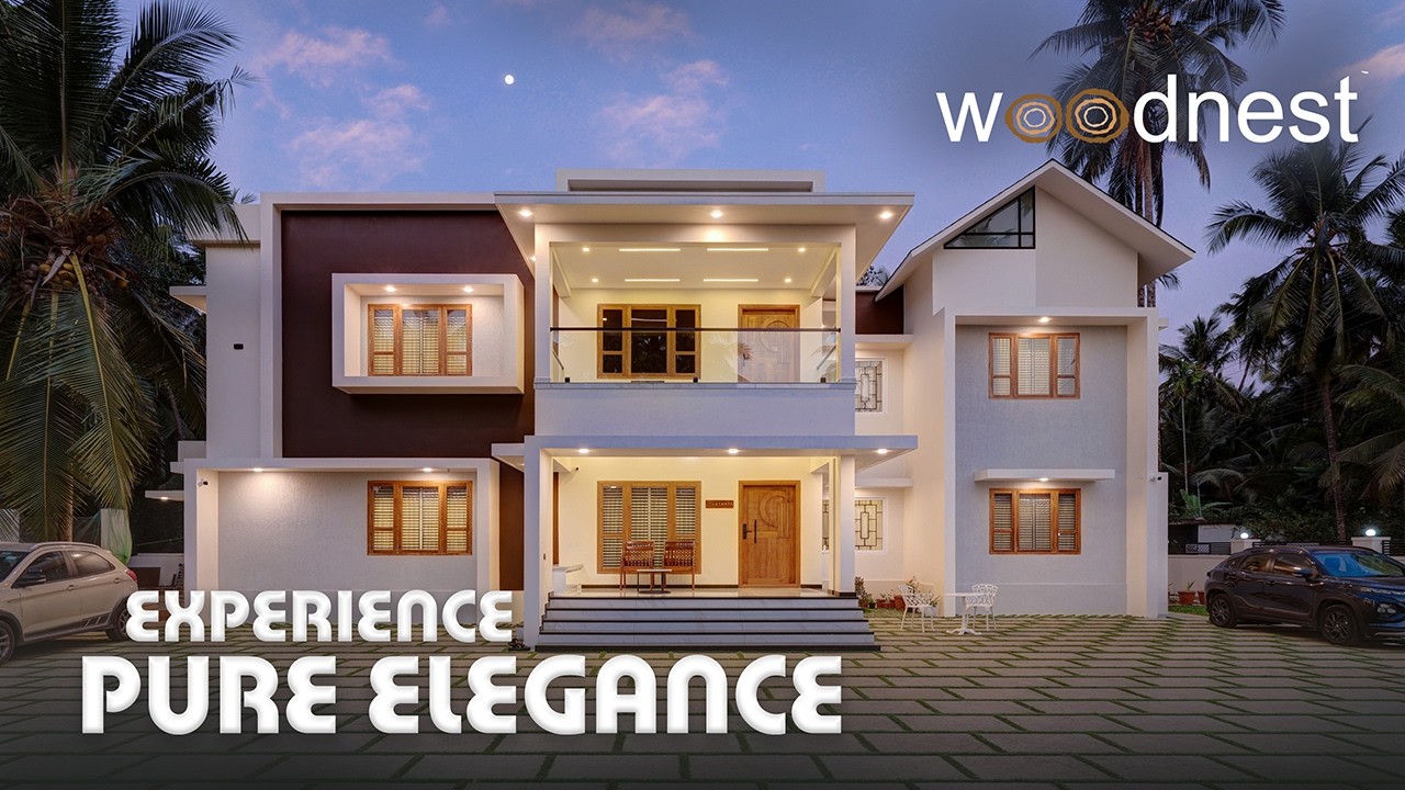 EXPERIENCE PURE ELEGANCE | 3300 SQ.FT.  | KANHANGAD | WOODNEST #kerala #kasaragod #interiordesign