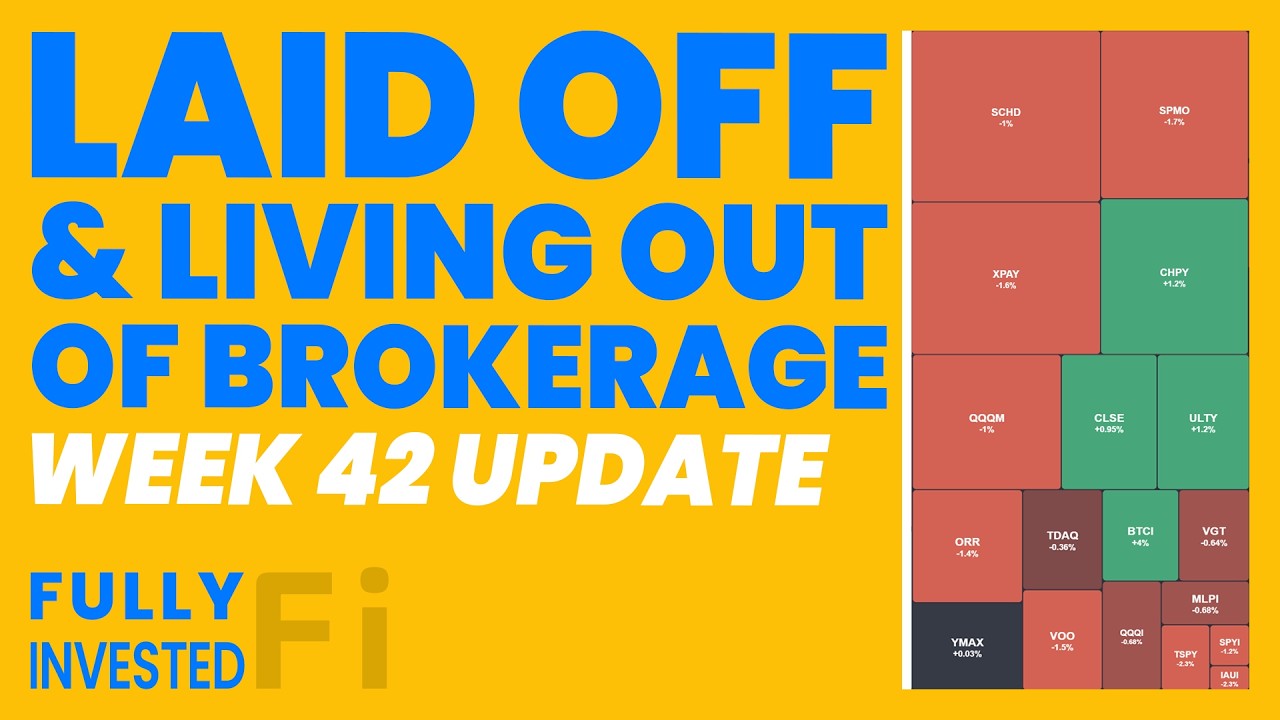 Laid Off & Living Out Of Robinhood Brokerage | Week 42 Portfolio Update