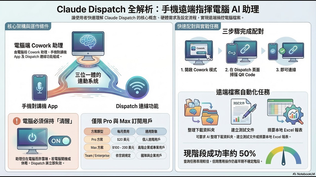 Claude Dispatch 完全解析 出門在外也能叫 AI 幫你做事#ClaudeAI #ClaudeDispatch