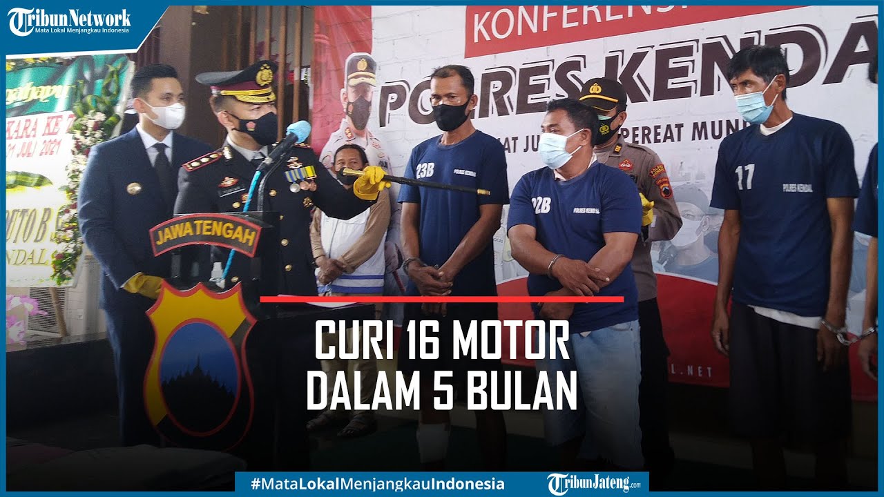 Warga Kendal Curi 16 Sepeda Motor dalam 5 Bulan Diringkus Polisi