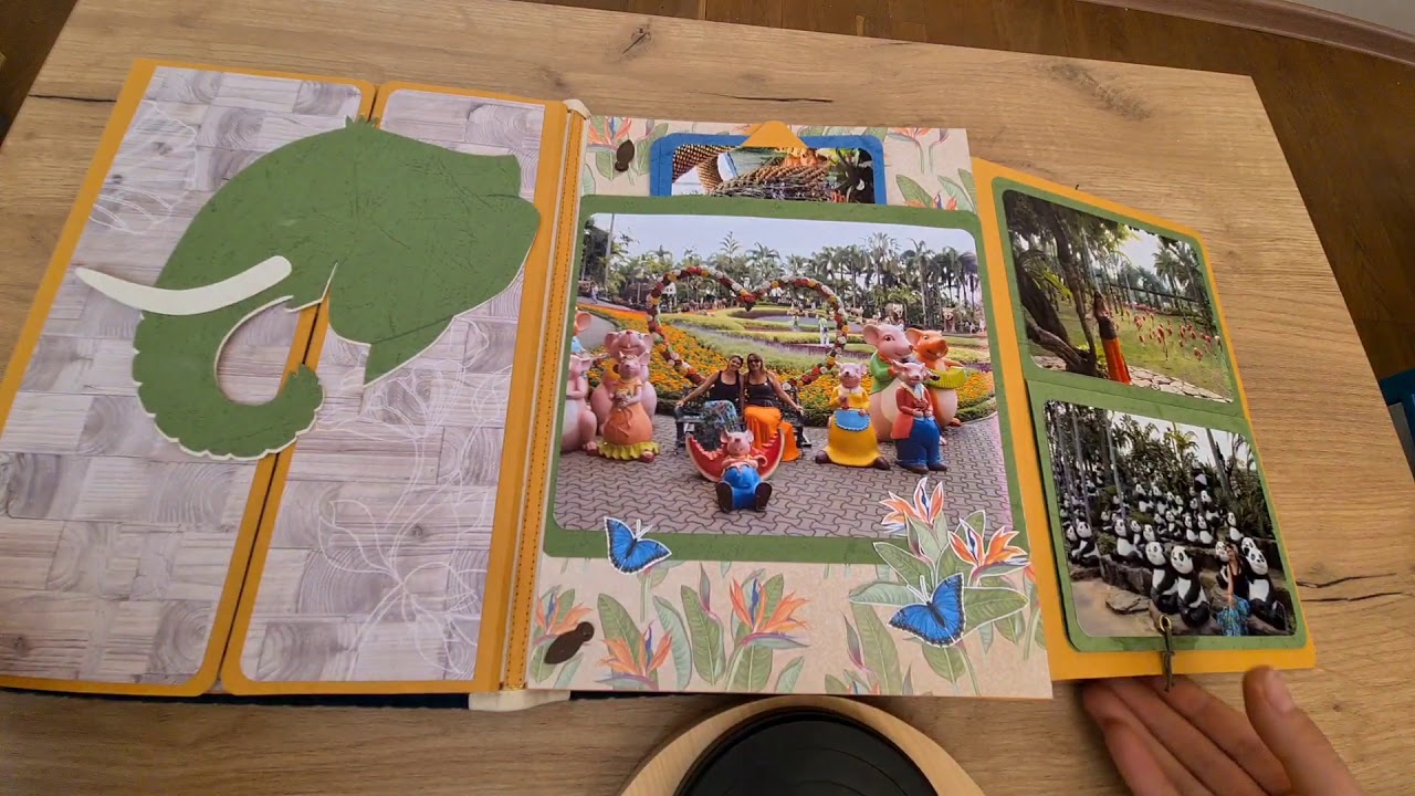 Большой скрап альбом про путешествие / Scrapbook album/Travel book to Thailand and Cambodia