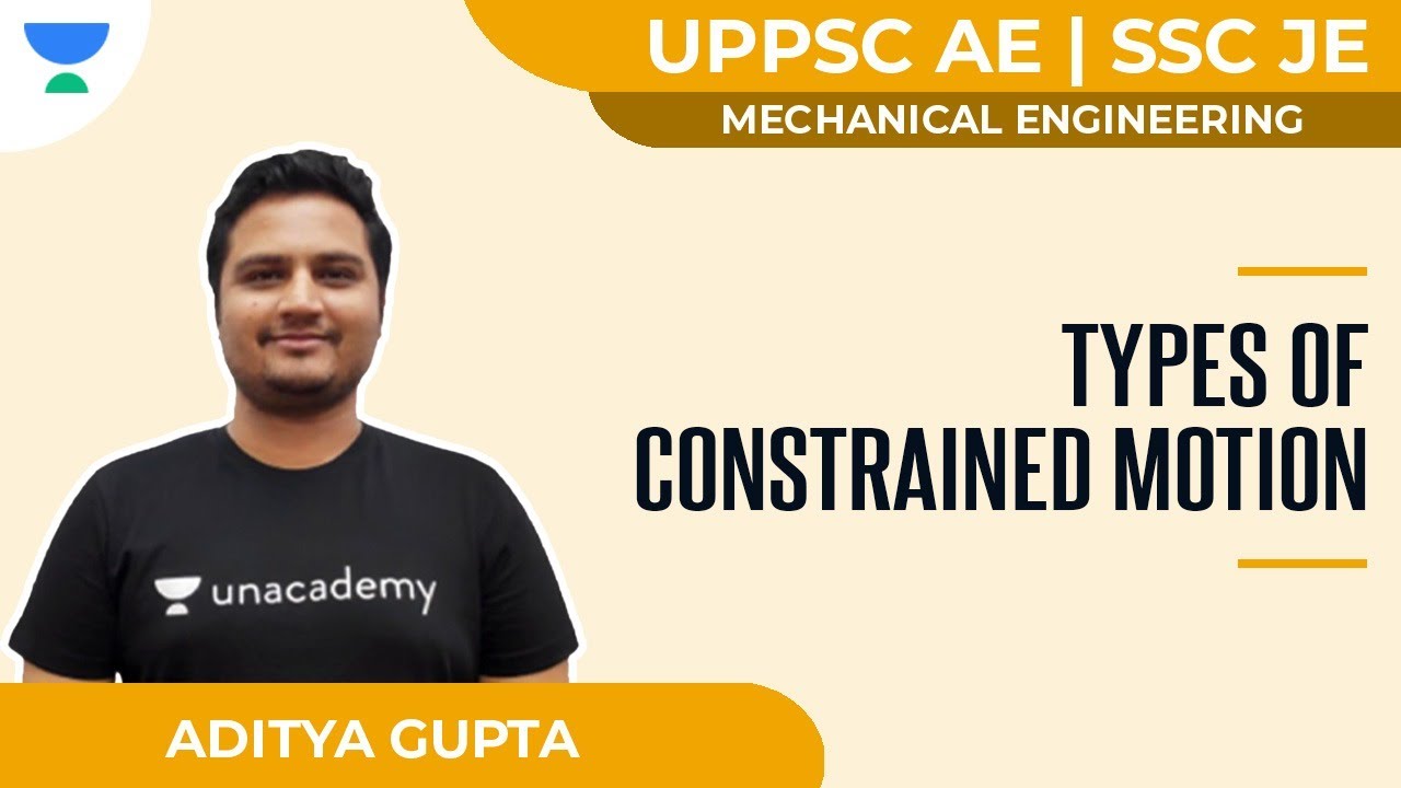 #1 Types of Constrained Motion | Mechanical | GATE & ESE | Aditya Gupta