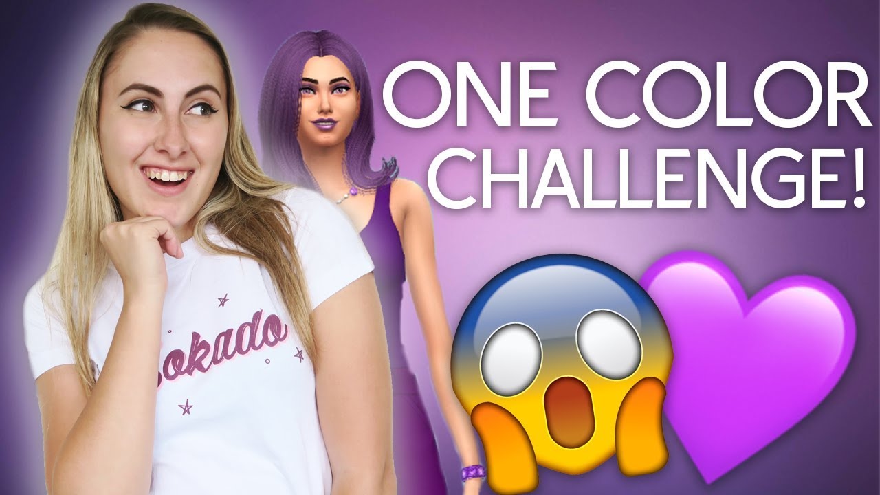 De Sims 4: One Color Challenge! 💜