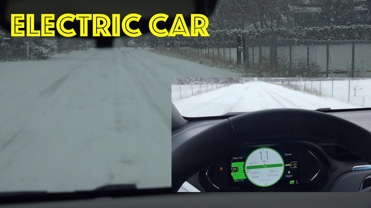 The Bolt EV in snow, traction control