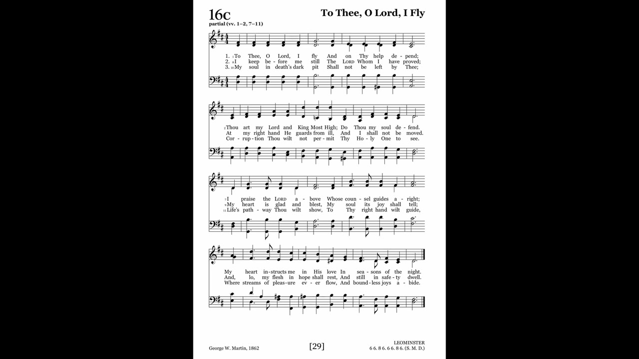 To Thee, O Lord, I Fly (Leonminster) 2024 Psalter 16C