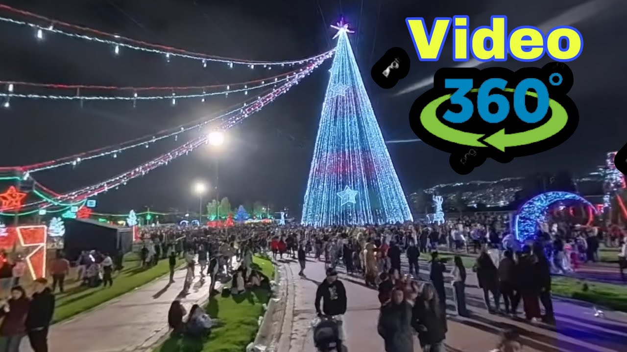 Alumbrado Parque El Tunal | VIDEO 360° | El Arbol Más grande de Bogotá 