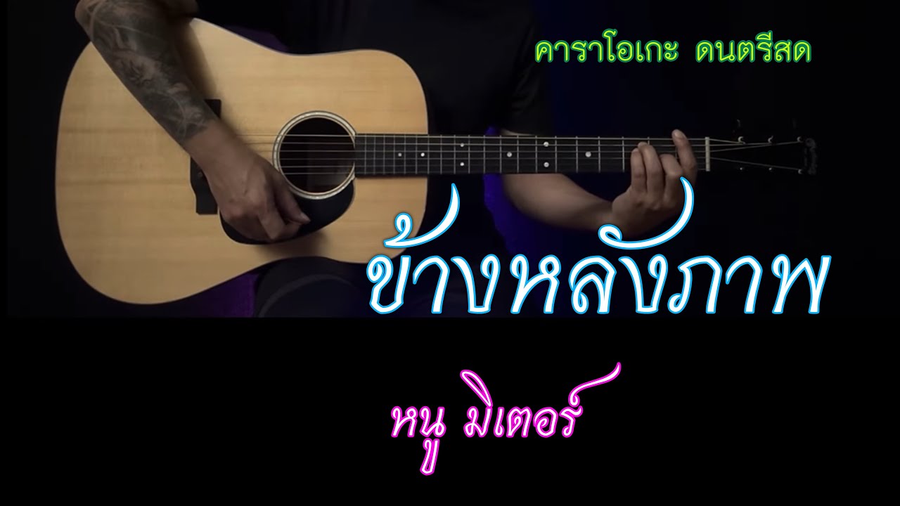 ข้างหลังภาพ - หนูมิเตอร์ | คาราโอเกะ กีต้าร์โปร่ง | Popnice |