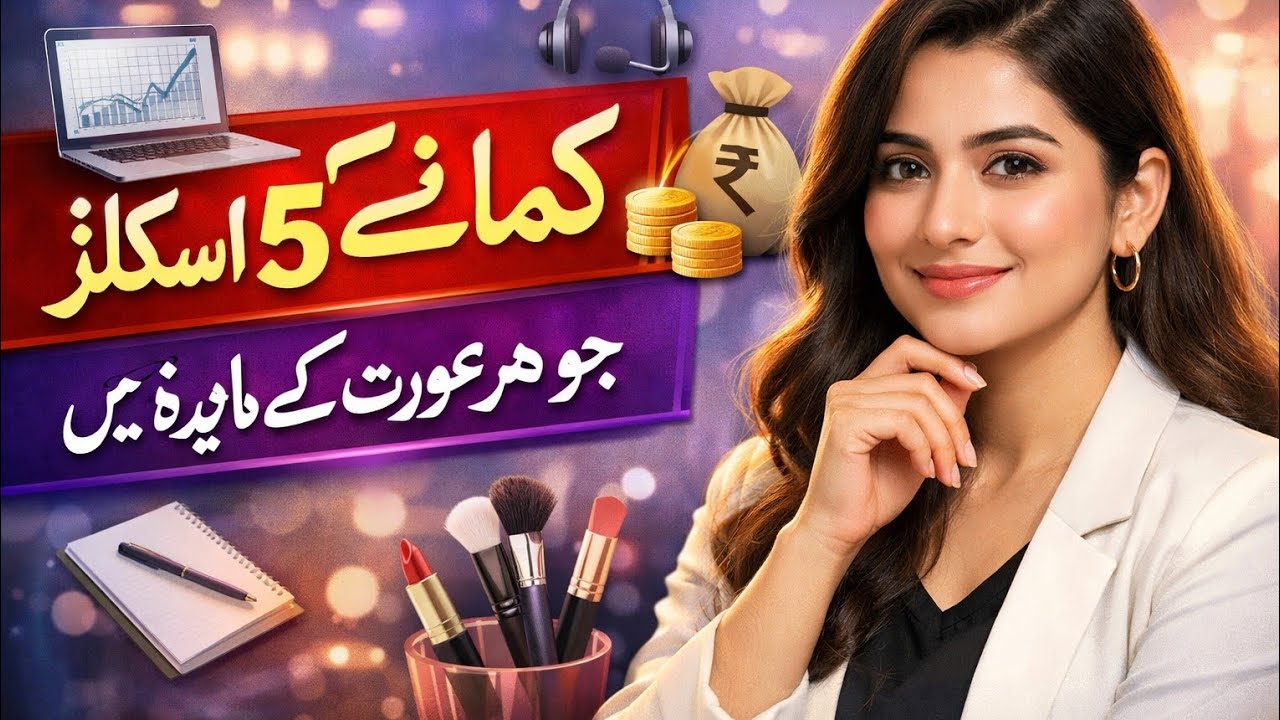 کمانے کی 5 اسکلز جو ہر عورت کے لیے فائدہ مند ہیں | Earn from Home Skills for Women