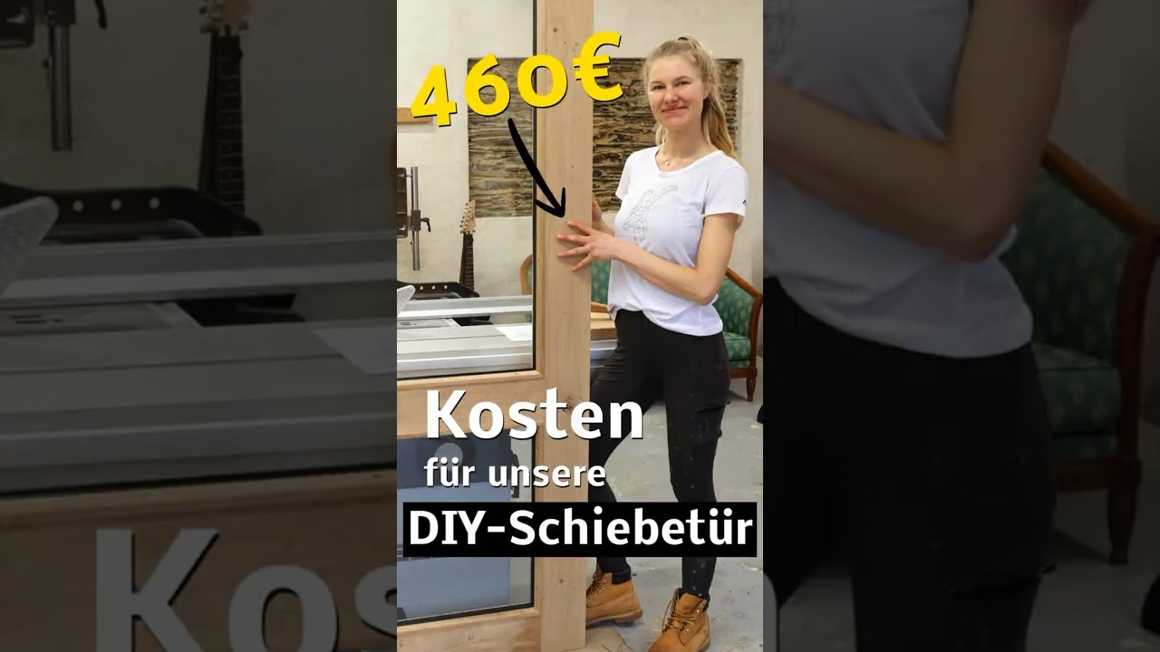 DIY-Schiebet&uuml;r f&uuml;r 460&euro; 💰#diy #selbermachen