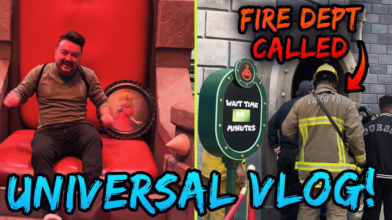 Видеоблог из Universal Studios! Приехала пожарная служба!!
