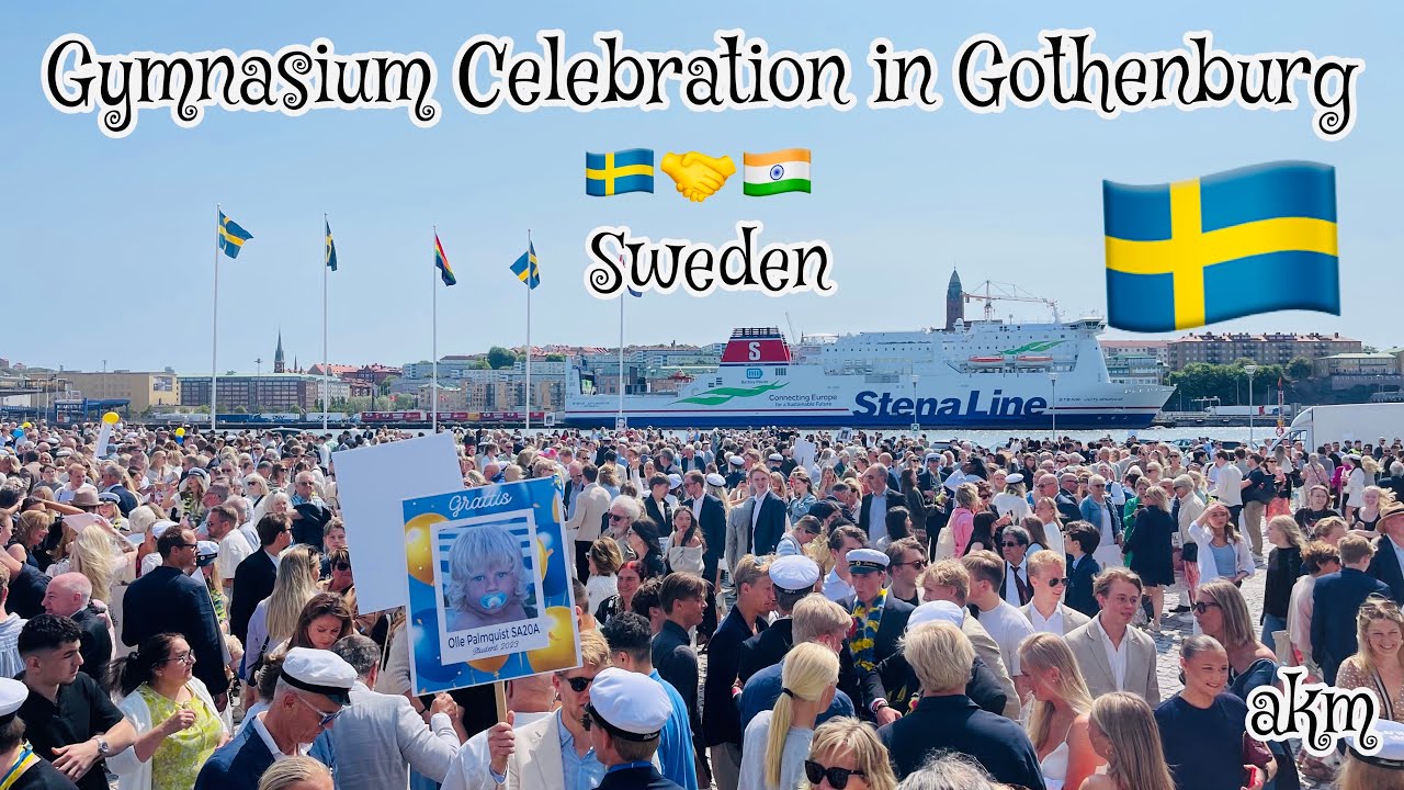 How Swedes celebrate school graduation - Swedish?. Gymnasium Celebration in Gothenburg, Sweden 🇸🇪