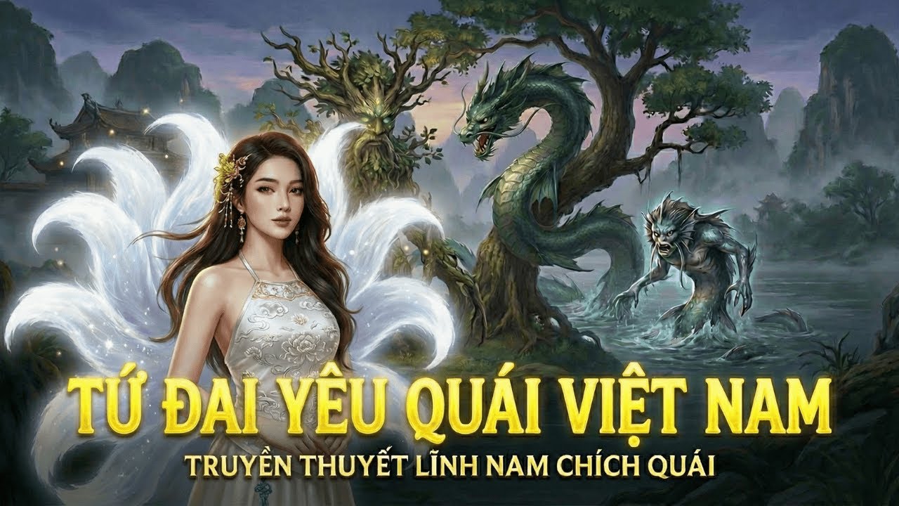 Truyền Thuyết Tứ Đại Y&ecirc;u Qu&aacute;i Việt Nam | Lĩnh Nam Ch&iacute;ch Qu&aacute;i | Việt Sử Đế Vương