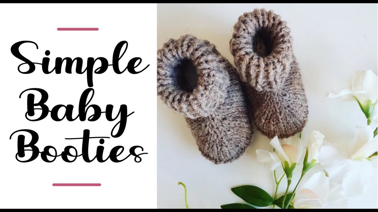 Simple Baby Booties Tutorial