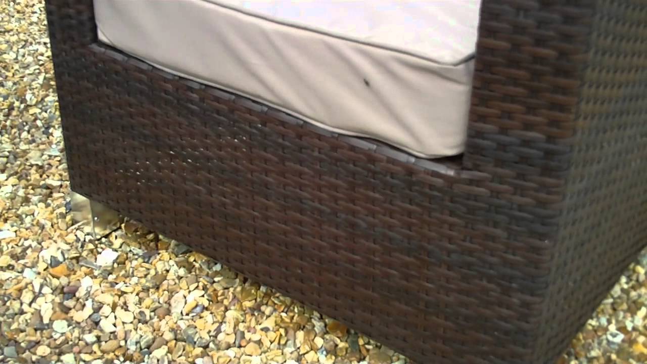 polyrattan garden furniture lounge conversation set