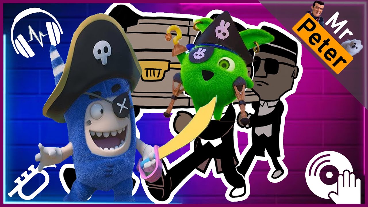 Gigamix 🔹 Sunny Bunnies Pirate & Oddbods Pirate