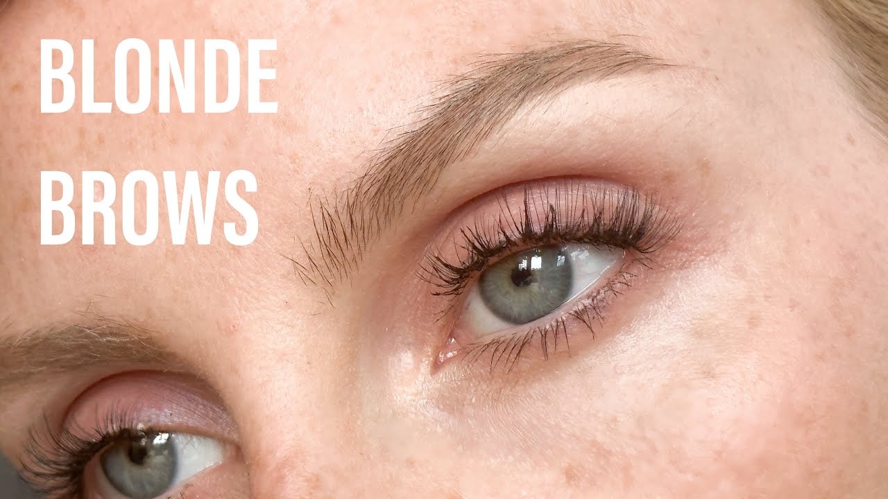 Eyebrow tutorial / blonde light brows