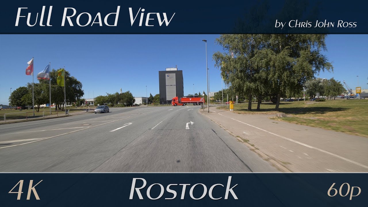 Rostock, Germany: Peez - Am Seehafen, Ost-West-Straße, Zum Tanklager - 4K (UHD/2160p/60p) Video