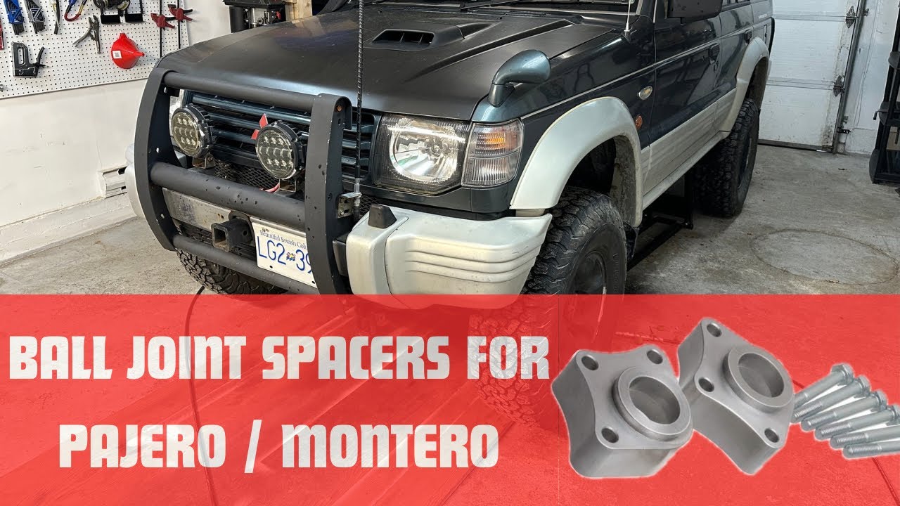 Как установить проставки шаровых опор на Mitsubishi Pajero / Montero 2-го поколения.