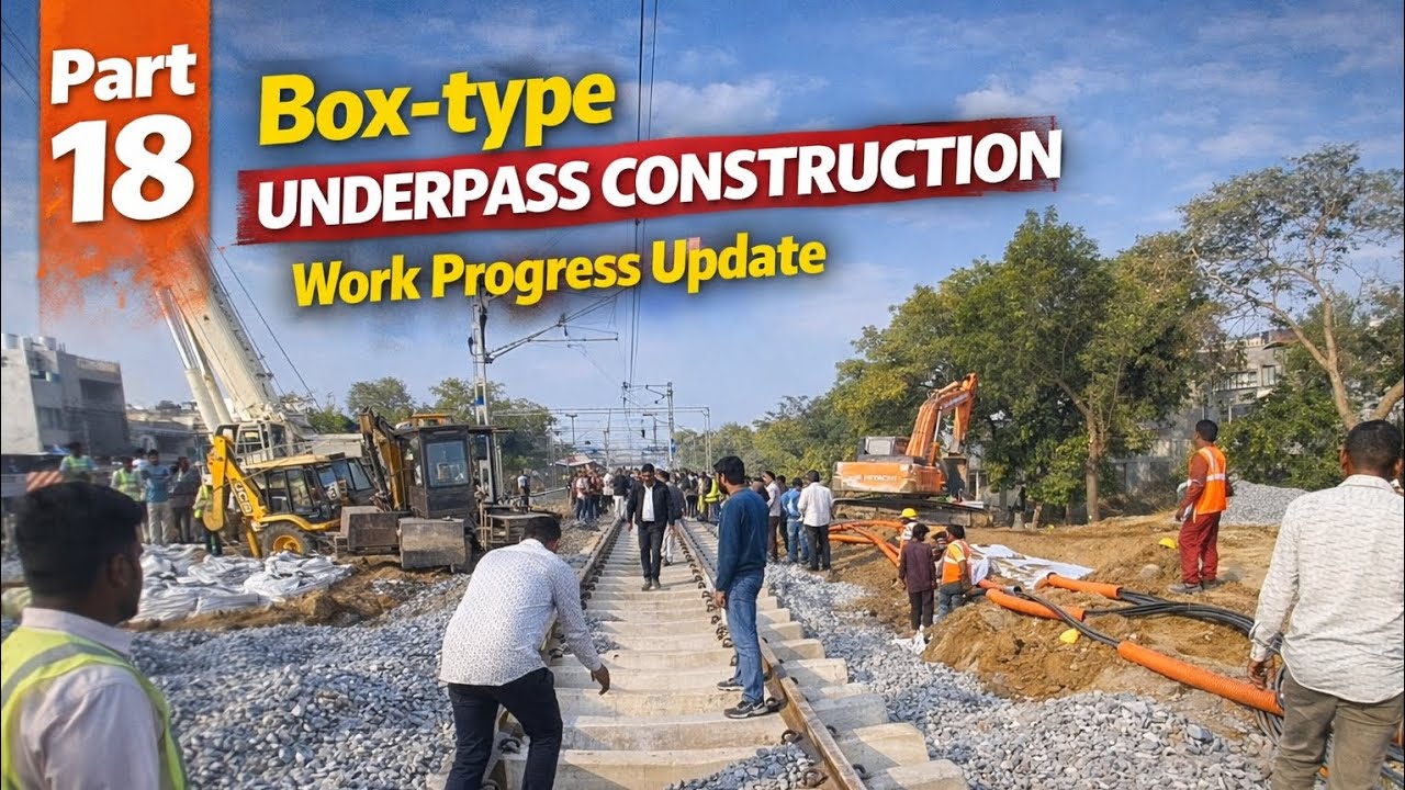 Railway underpass work bijainagar acr construction RUB WORK part 18 #Railway #bijainagar #business 