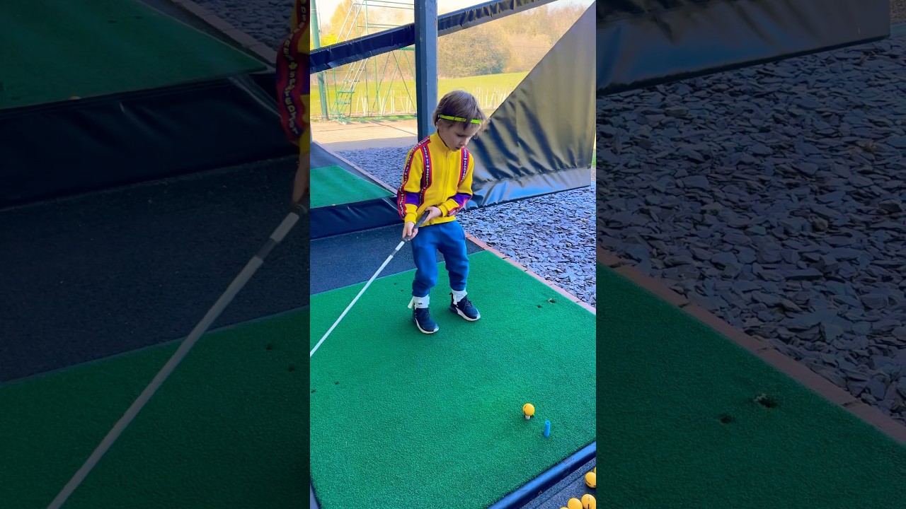 Kids Playing Outdoor Golf! ⛳😄 Fun in the Sun!