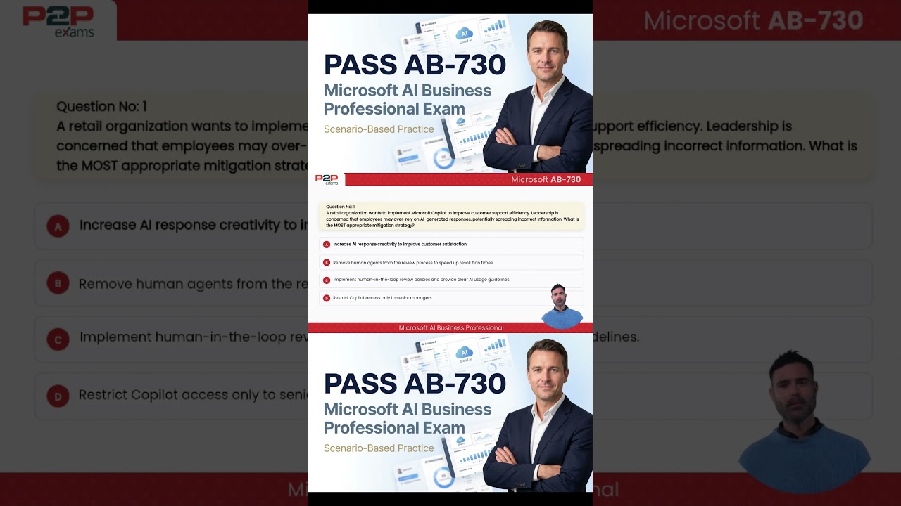 AB-730 Practice Questions And Answers: AI Business Professional Exam