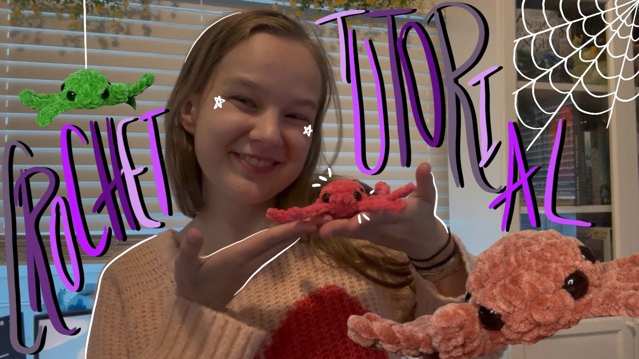 How To Crochet A Pocket Spider! | Crochet Tutorial | PATTERN IN DESCRIPTION | SawyersWackyArt
