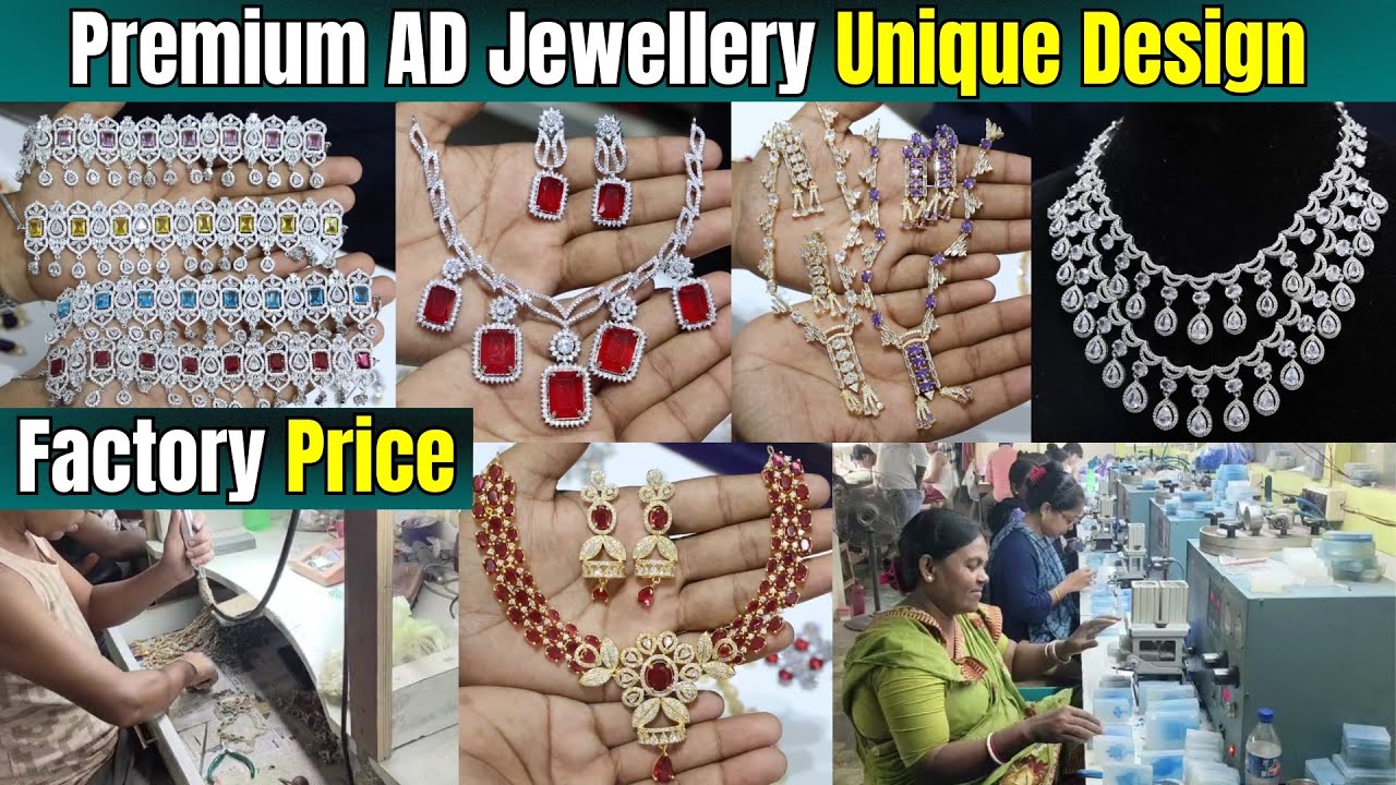 Premium Unique AD Jewellery at Factory Price | Artificial American Diamonds Jewellery Wholesale 