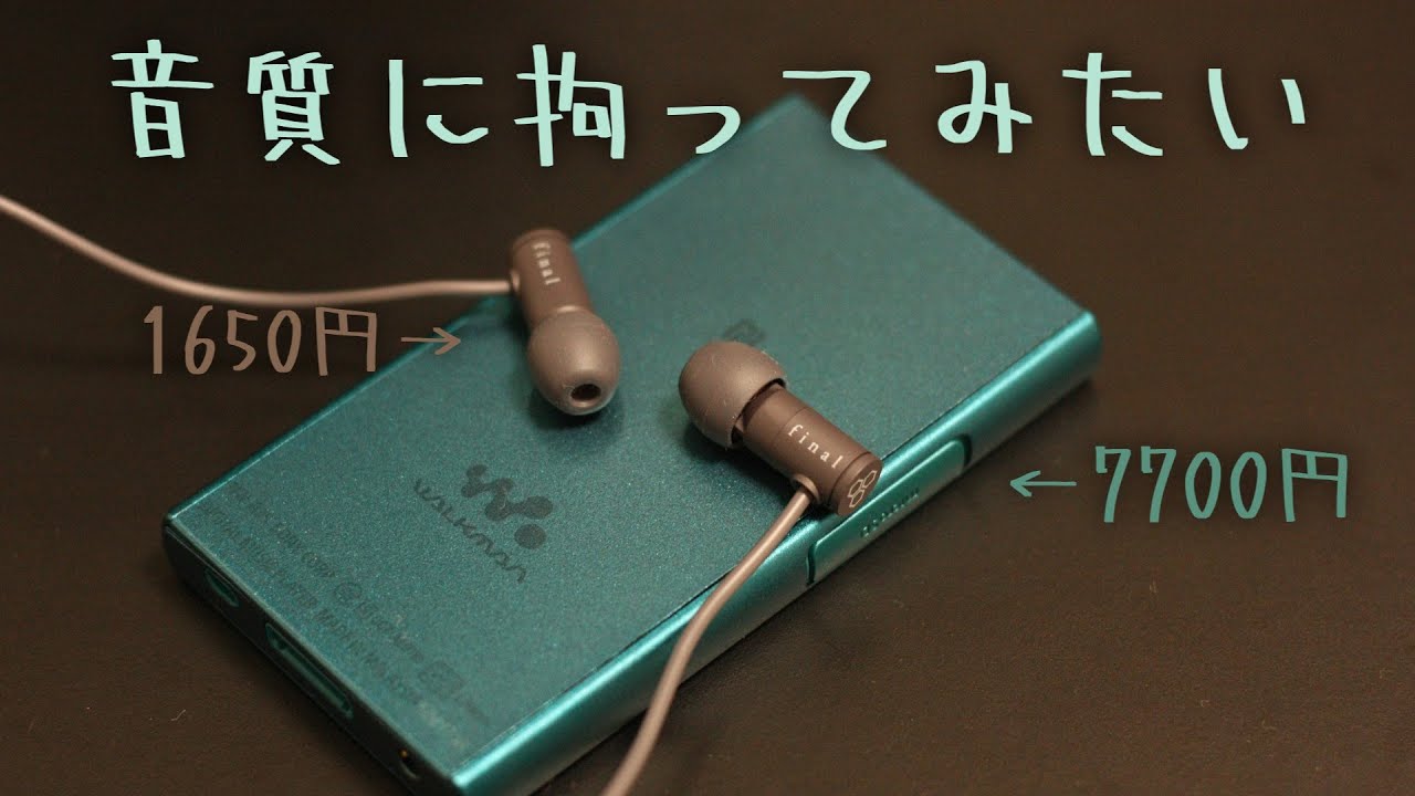音質に拘ってみたいのでWalkmanを買ってみた！