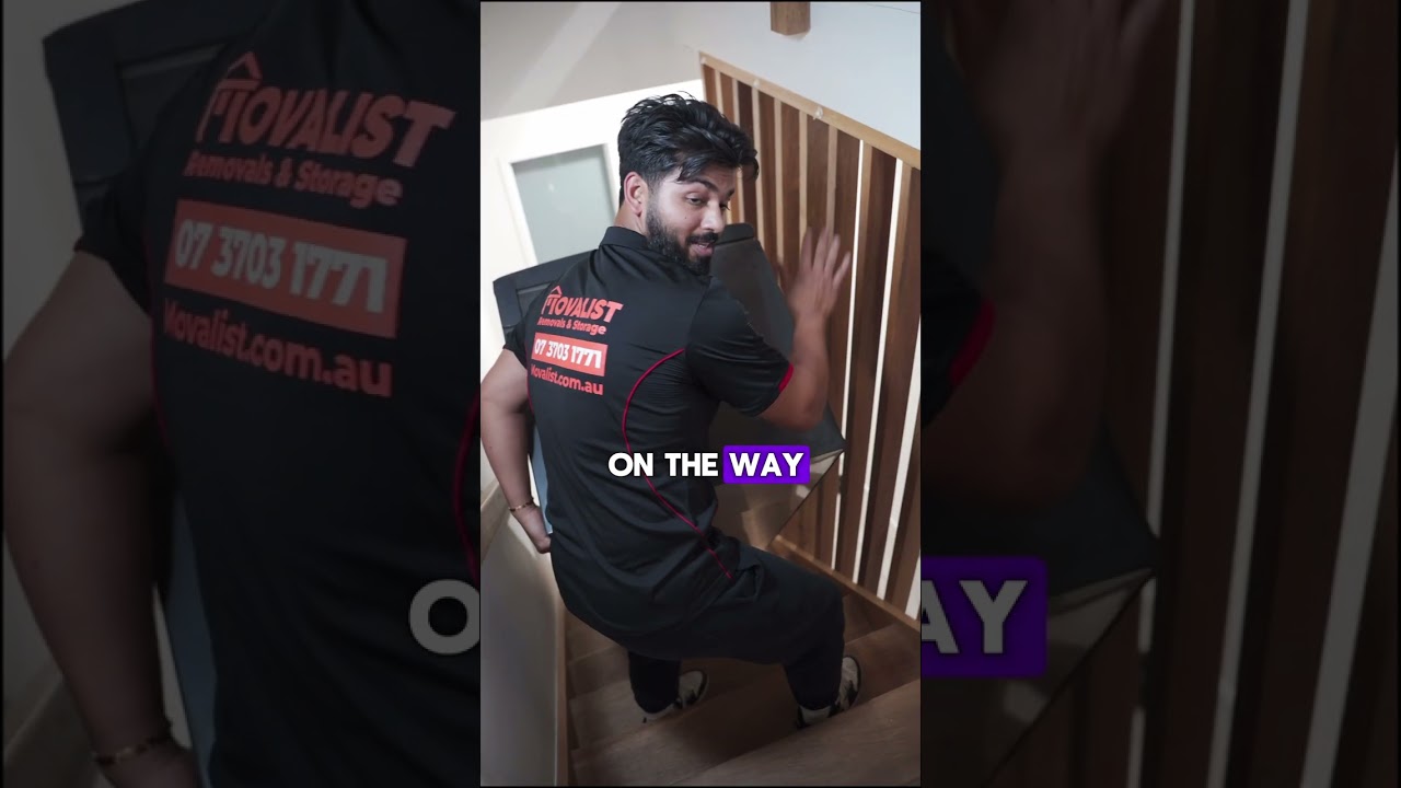 How to move a fridge up the stairs