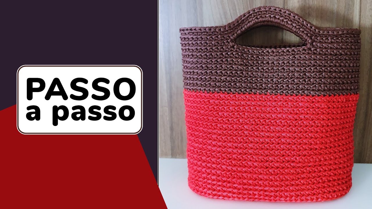 Сумка крючком из шнура НАУТИКО | crochet bag